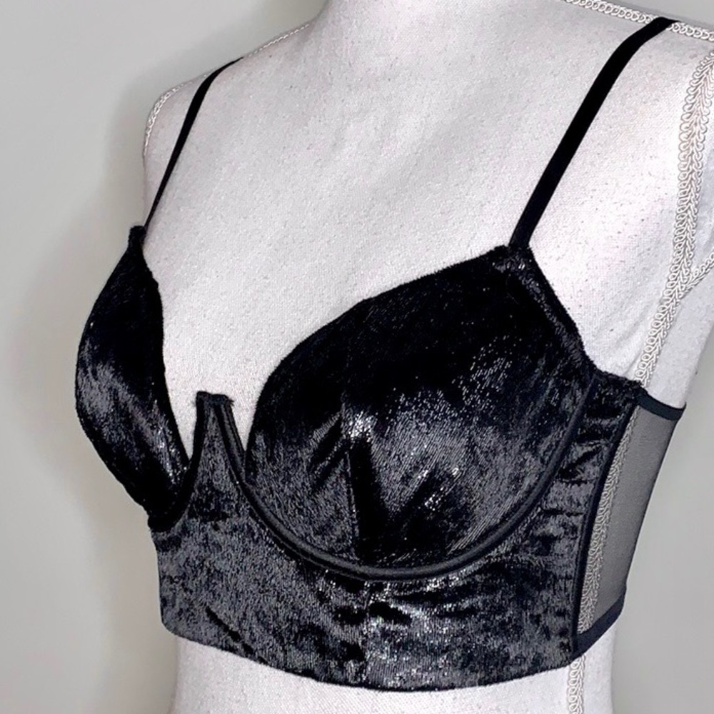 Victoria’s Secret Longline Velvet Shimmer Bra - Picture 6 of 7